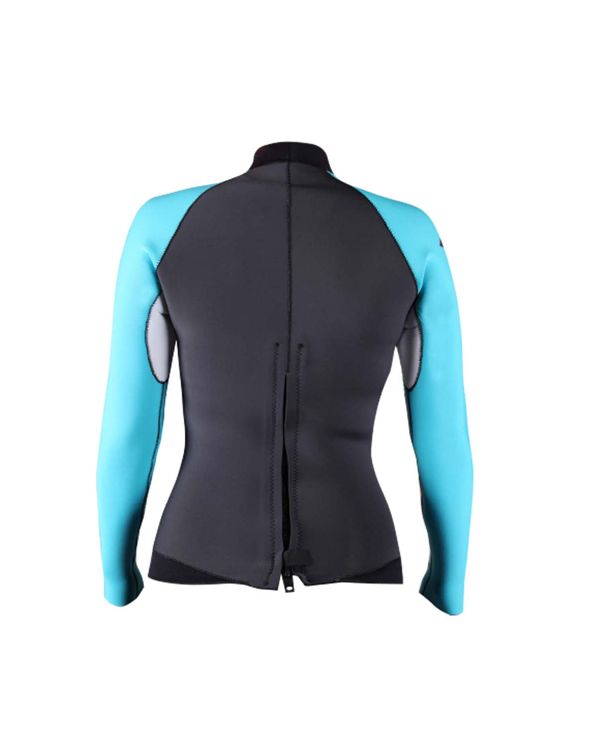 NO LIMIT + MAKE UNISEX WETSUIT JACKET BLACK/AQUA/WHITE