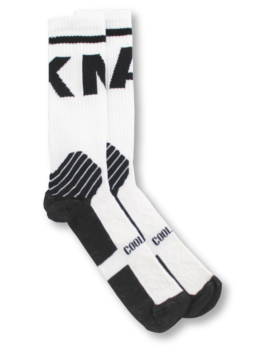 MID LENGTH WHITE COOLMAX SOCK